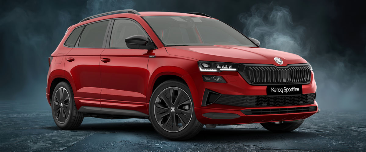 zu sehen: Skoda Karoq in rot