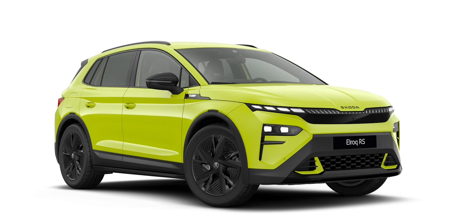 Bild von einem grauen Skoda Karoq von vorne