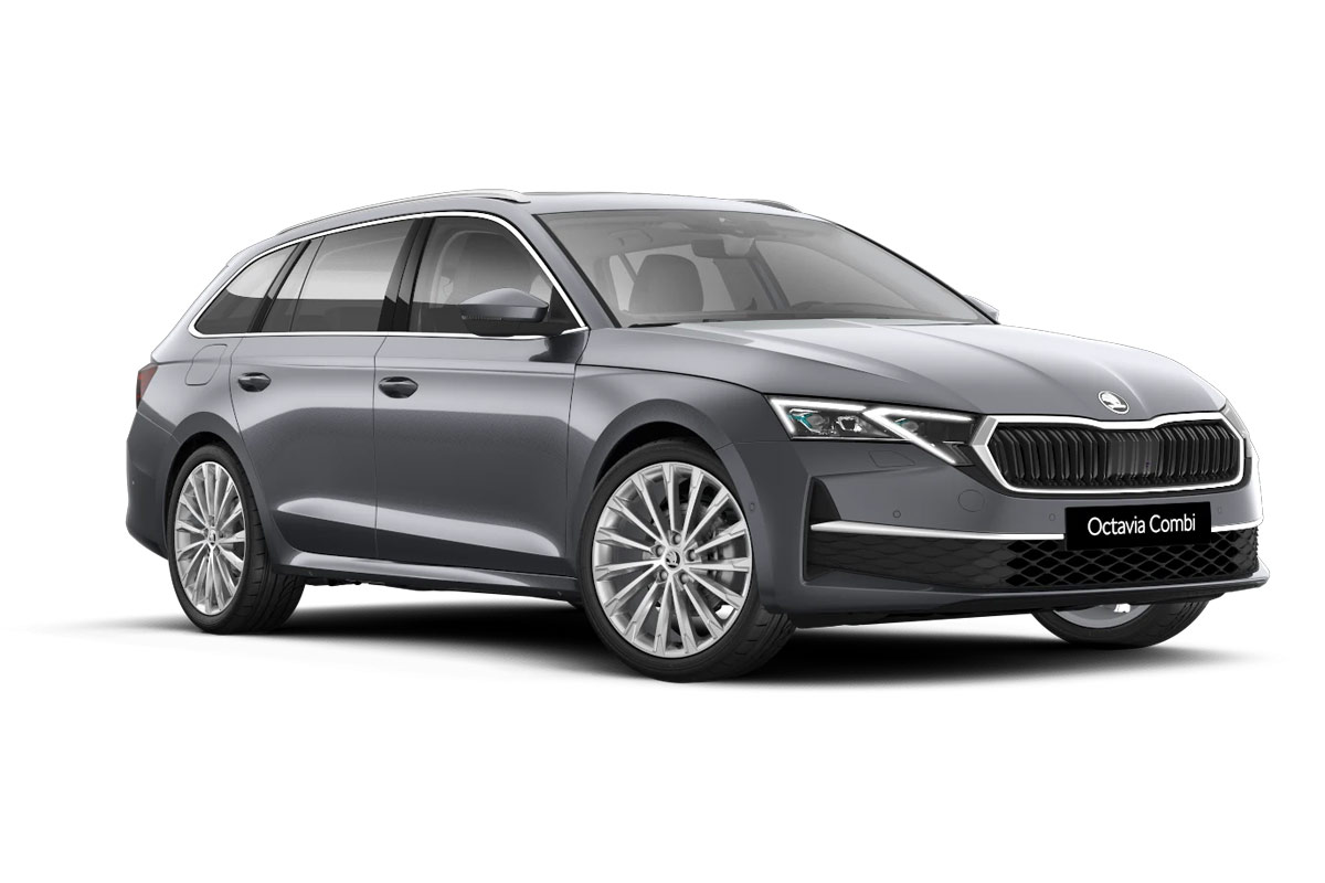 Bild von einnem graueen Skoda Octavia Combi